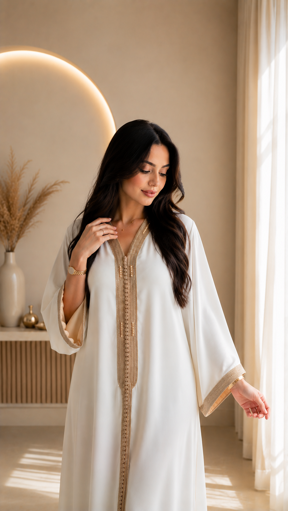 Beige caftan